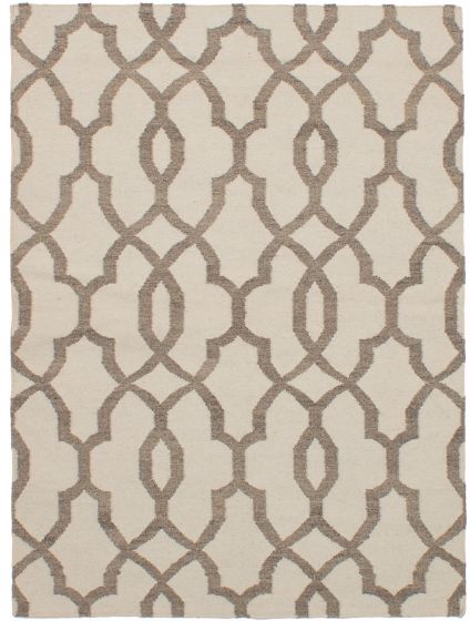 Turkish Ankara FW 5'0" x 7'0" Flat-Weave Wool Kilim 