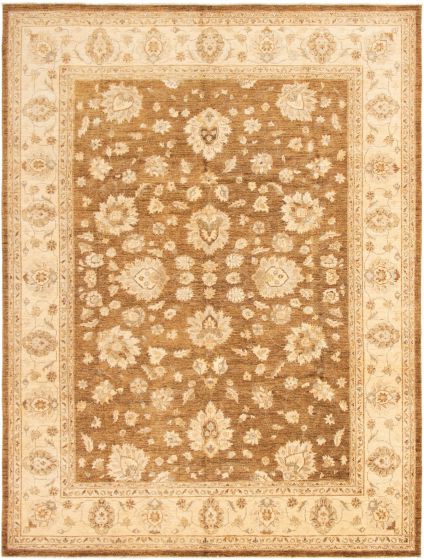 Pakistani Peshawar Oushak 9'0" x 11'10" Hand-knotted Wool Rug 