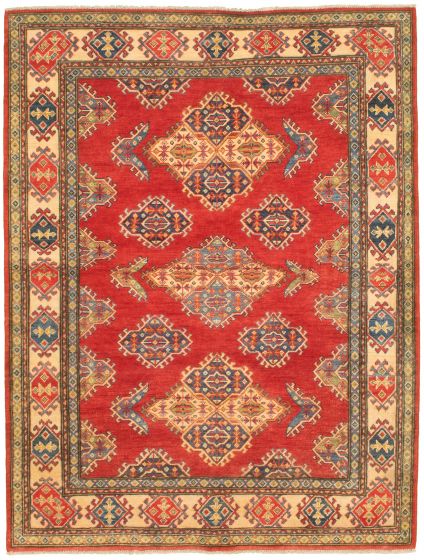 Afghan Finest Ghazni 4'11" x 6'6" Hand-knotted Wool Rug 