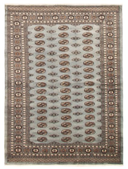 Pakistani Finest Peshawar Bokhara 5'11" x 7'11" Hand-knotted Wool Rug 