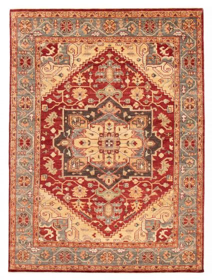 Indian Jules Serapi 8'10" x 12'1" Hand-knotted Wool Rug 