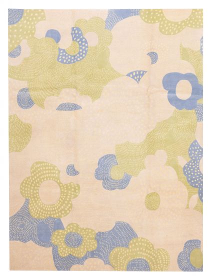 Nepal Opulence 9'0" x 11'11" Hand-knotted Wool Rug 
