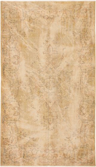 Turkish Antalya Vintage 4'6" x 8'1" Hand-knotted Wool Rug 