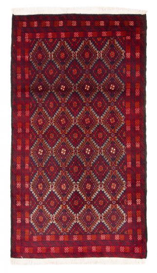 Afghan Royal Baluch 3'4" x 6'2" Hand-knotted Wool Rug 
