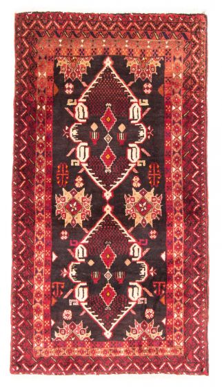 Afghan Royal Baluch 2'10" x 5'0" Hand-knotted Wool Rug 