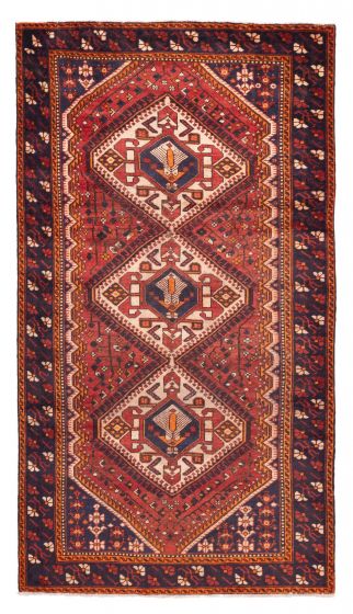 Persian Style 5'1" x 9'7" Hand-knotted Wool Rug 