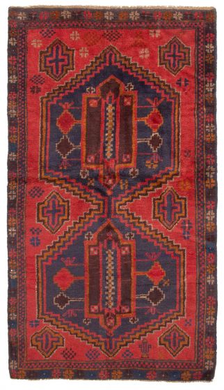 Tapis teimani 3'4" x 6'0" en laine