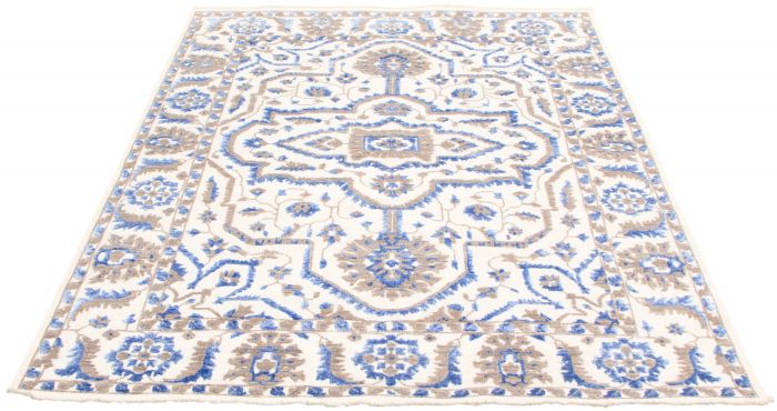 Pakistani Lahore Finest Collection 8'0" x 10'5" Hand-knotted Silk, Wool Rug 