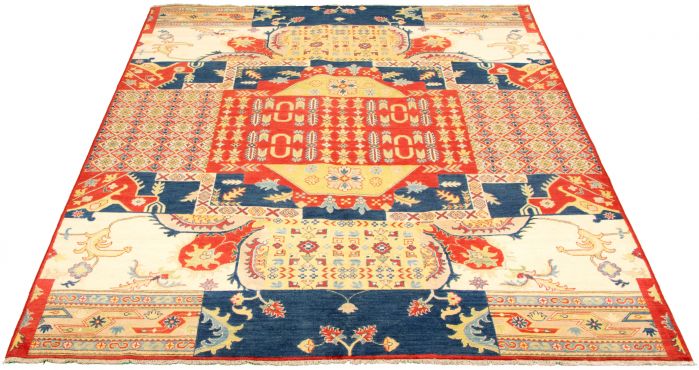 Afghan Finest Ghazni 8'1" x 10'0" Hand-knotted Wool Rug 
