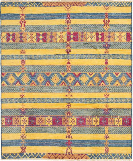 Indian Shalimar 8'2" x 9'9" Hand-knotted Wool Rug 