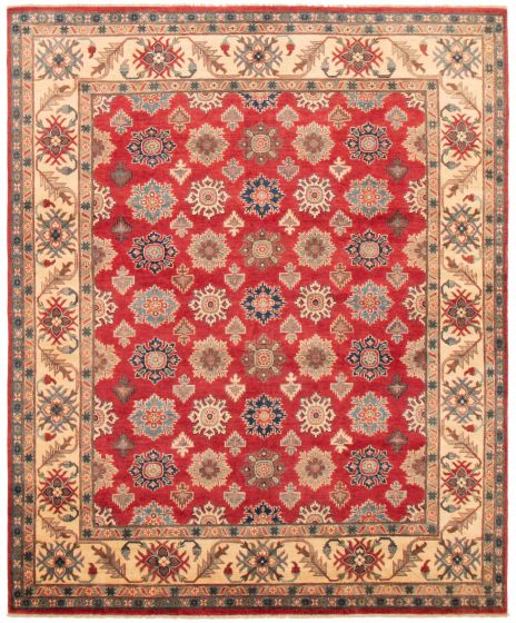 Afghan Finest Ghazni 7'11" x 9'9" Hand-knotted Wool Rug 