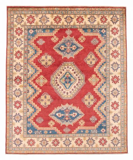 Afghan Finest Ghazni 8'0" x 9'10" Hand-knotted Wool Rug 