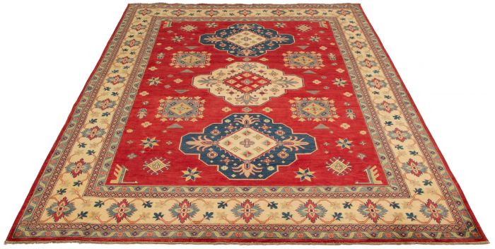 Afghan Finest Ghazni 8'11" x 11'4" Hand-knotted Wool Rug 