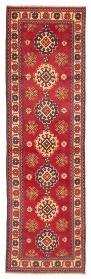 Afghan Finest Kargahi 2'10" x 9'5" Hand-knotted Wool Rug 