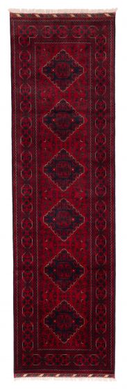 Afghan Finest Khal Mohammadi 2'9" x 10'0" Hand-knotted Wool Runner Rug 
