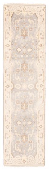 Indian Royal Oushak 2'7" x 9'11" Hand-knotted Wool Rug 