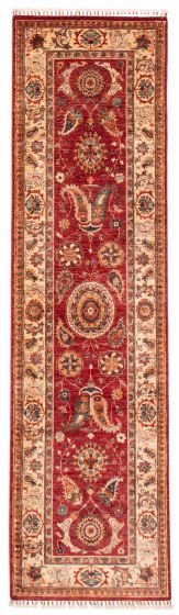 Pakistani Modern Ersari 2'9" x 9'10" Hand-knotted Wool Rug 