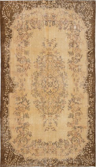 Turkish Antalya Vintage 5'3" x 9'6" Hand-knotted Wool Rug 