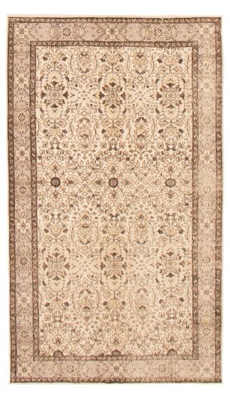 Turkish Antalya Vintage 5'1" x 8'9" Hand-knotted Wool Rug 
