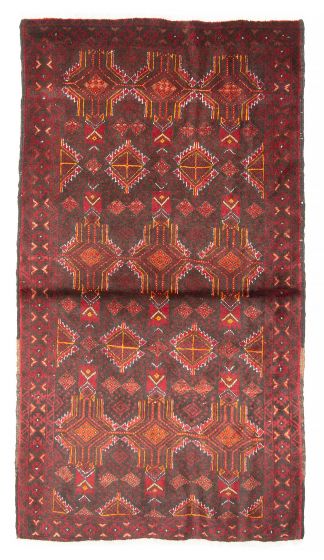 Afghan Royal Baluch 3'3" x 5'11" Hand-knotted Wool Rug 