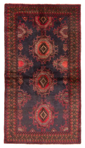 Tapis rizbaft 3'5" x 6'2" en laine