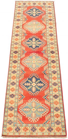 Afghan Finest Ghazni 2'8" x 9'5" Hand-knotted Wool Rug 