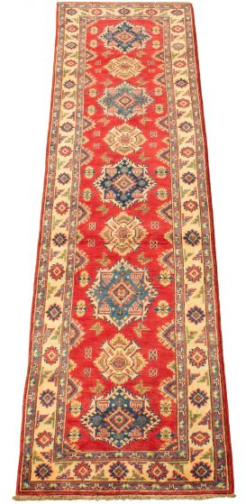 Afghan Finest Ghazni 2'8" x 9'9" Hand-knotted Wool Rug 