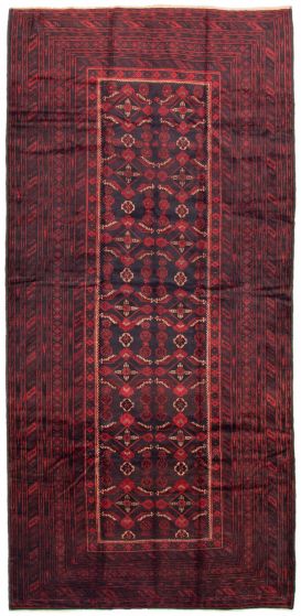 Afghan Teimani 5'11" x 12'10" Hand-knotted Wool Rug 