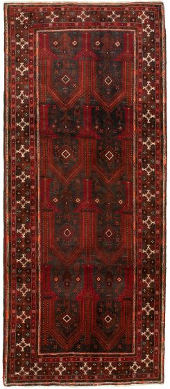 Persian Style 3'11" x 9'5" Hand-knotted Wool Rug 