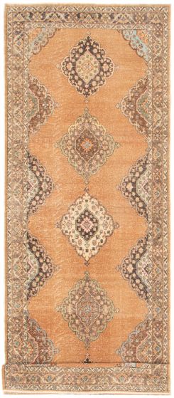 Turkish Anadol Vintage 4'9" x 13'7" Hand-knotted Wool Rug 