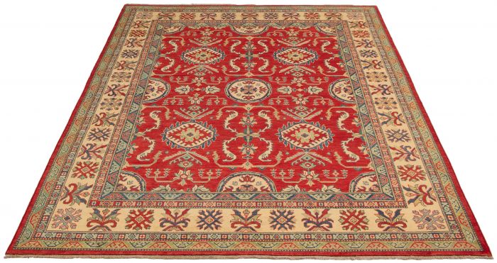 Afghan Finest Ghazni 7'10" x 9'11" Hand-knotted Wool Rug 