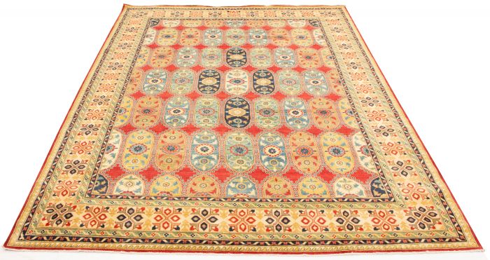 Afghan Finest Ghazni 9'2" x 12'4" Hand-knotted Wool Rug 