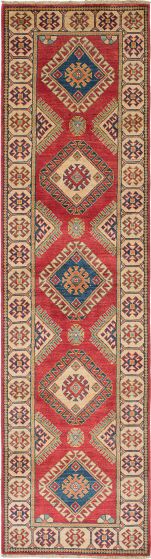 Afghan Finest Ghazni 2'7" x 10'4" Hand-knotted Wool Rug 