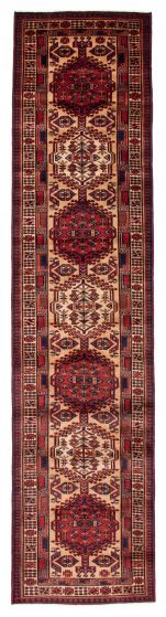 Persian Style 3'5" x 14'3" Hand-knotted Wool Rug 