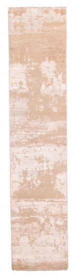 Indian Legacy 2'6" x 12'2" Hand-knotted Silk & Wool Runner Rug 