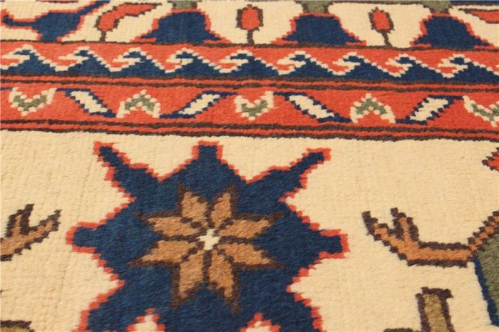 Afghan Finest Kargahi 6'7" x 9'11" Hand-knotted Wool Rug 