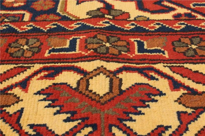Afghan Finest Kargahi 6'8" x 9'10" Hand-knotted Wool Rug 