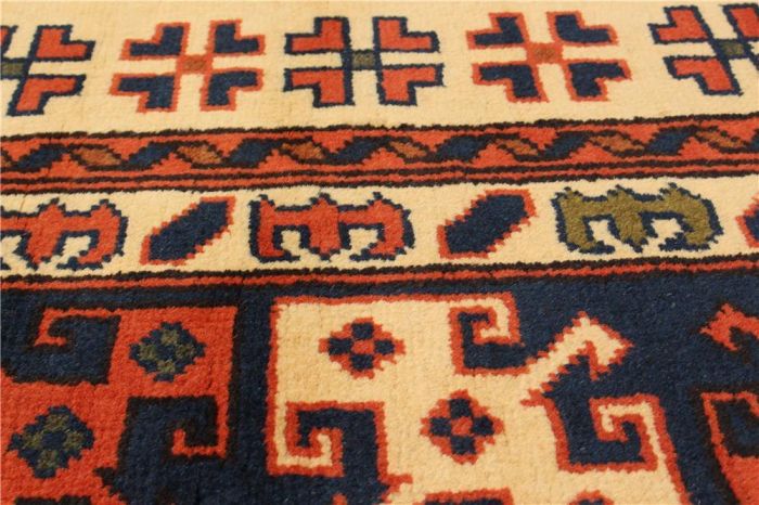 Afghan Finest Kargahi 6'11" x 9'5" Hand-knotted Wool Rug 
