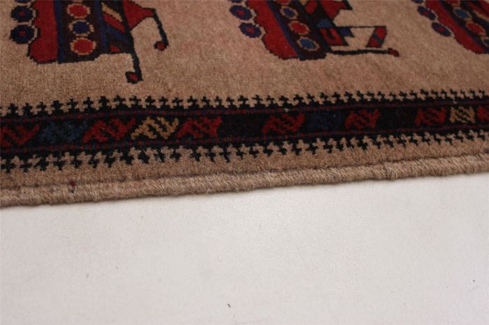 Afghan Rare War 3'0" x 4'5" Hand-knotted Wool Rug 