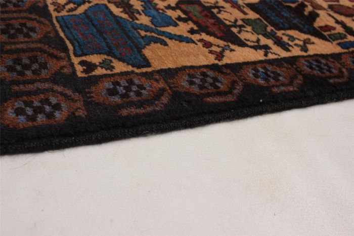 Afghan Rare War 3'11" x 6'6" Hand-knotted Wool Rug 