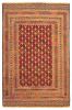 Afghan Shiravan SMK 4'3" x 6'4" Flat-Weave Wool Tapestry Kilim 