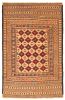 Afghan Shiravan SMK 3'11" x 6'3" Flat-Weave Wool Tapestry Kilim 