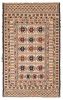 Afghan Shiravan SMK 3'11" x 6'7" Flat-Weave Wool Tapestry Kilim 