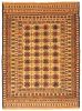 Afghan Shiravan SMK 4'5" x 5'10" Flat-Weave Wool Tapestry Kilim 