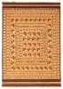 Afghan Shiravan SMK 4'3" x 5'11" Flat-Weave Wool Tapestry Kilim 