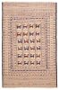 Afghan Shiravan SMK 3'11" x 6'1" Flat-Weave Wool Tapestry Kilim 