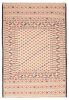 Afghan Shiravan SMK 4'2" x 6'2" Flat-Weave Wool Tapestry Kilim 