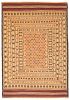Afghan Shiravan SMK 4'3" x 6'0" Flat-Weave Wool Tapestry Kilim 