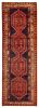 Persian Style 3'7" x 11'1" Hand-knotted Wool Runner Rug 