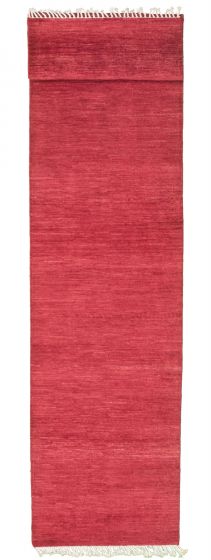 Pakistani Pak Finest Gabbeh 2'8" x 11'9" Hand-knotted Wool Rug 